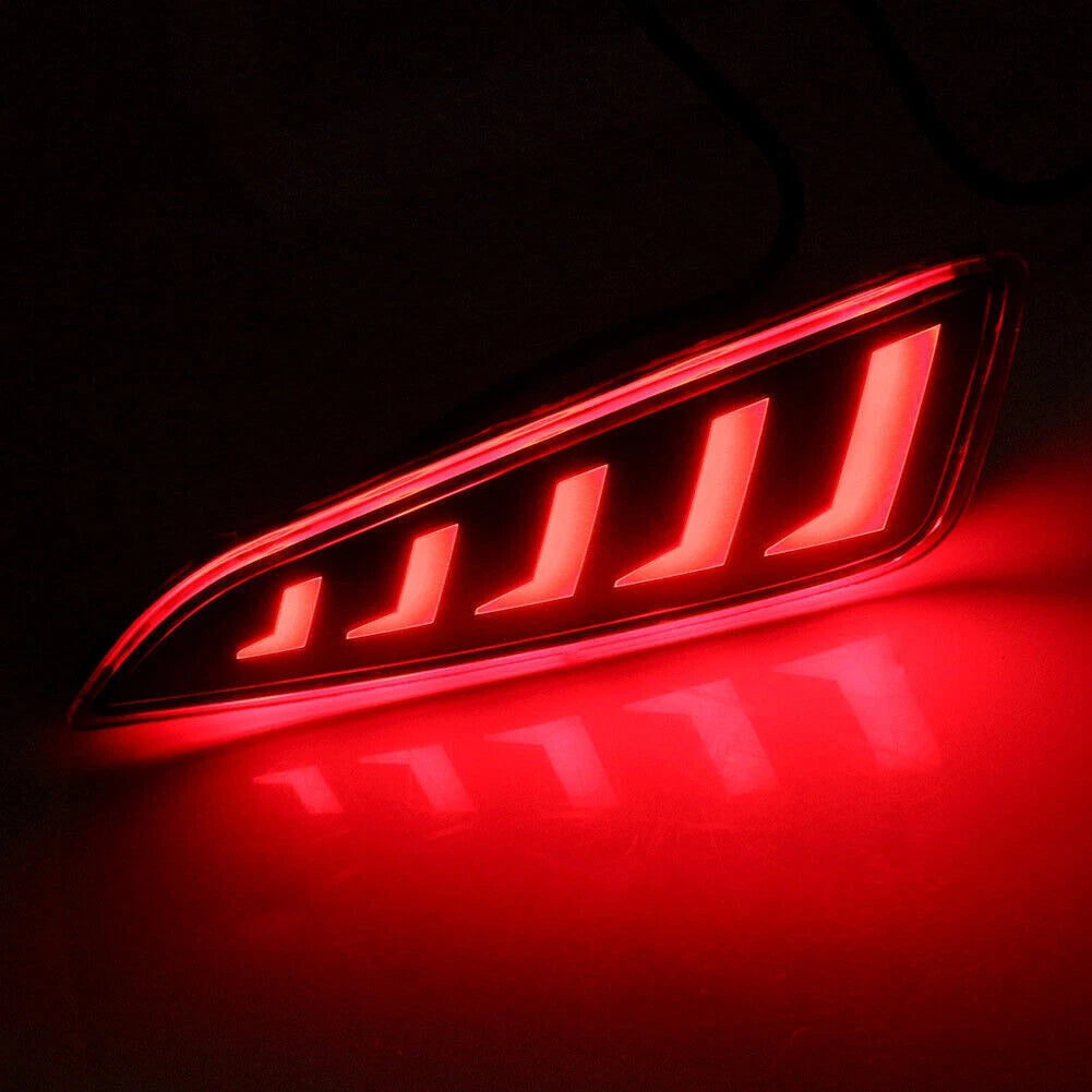 Car LED Rear Bumper Lamps Fog Brake Tail Lights For Toyota CHR 2016-2022 Pair