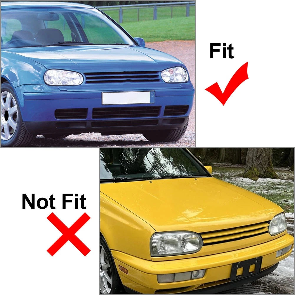 1x Right Headlight Lens Clear Headlamp Cover Clear For VW Golf MK4 1999-2005