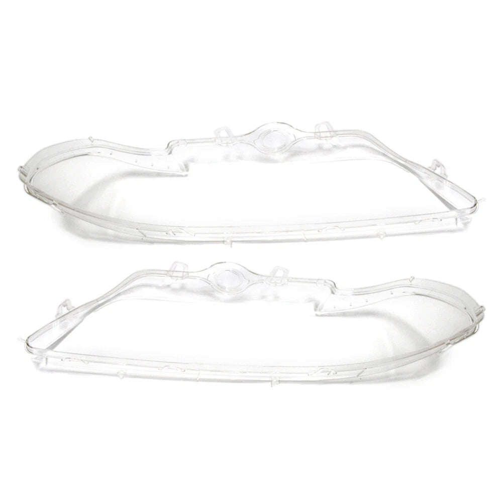 Front Headlight Lens Shell Cover Replacement For BMW 5 Series E39 2001-2003 PAIR