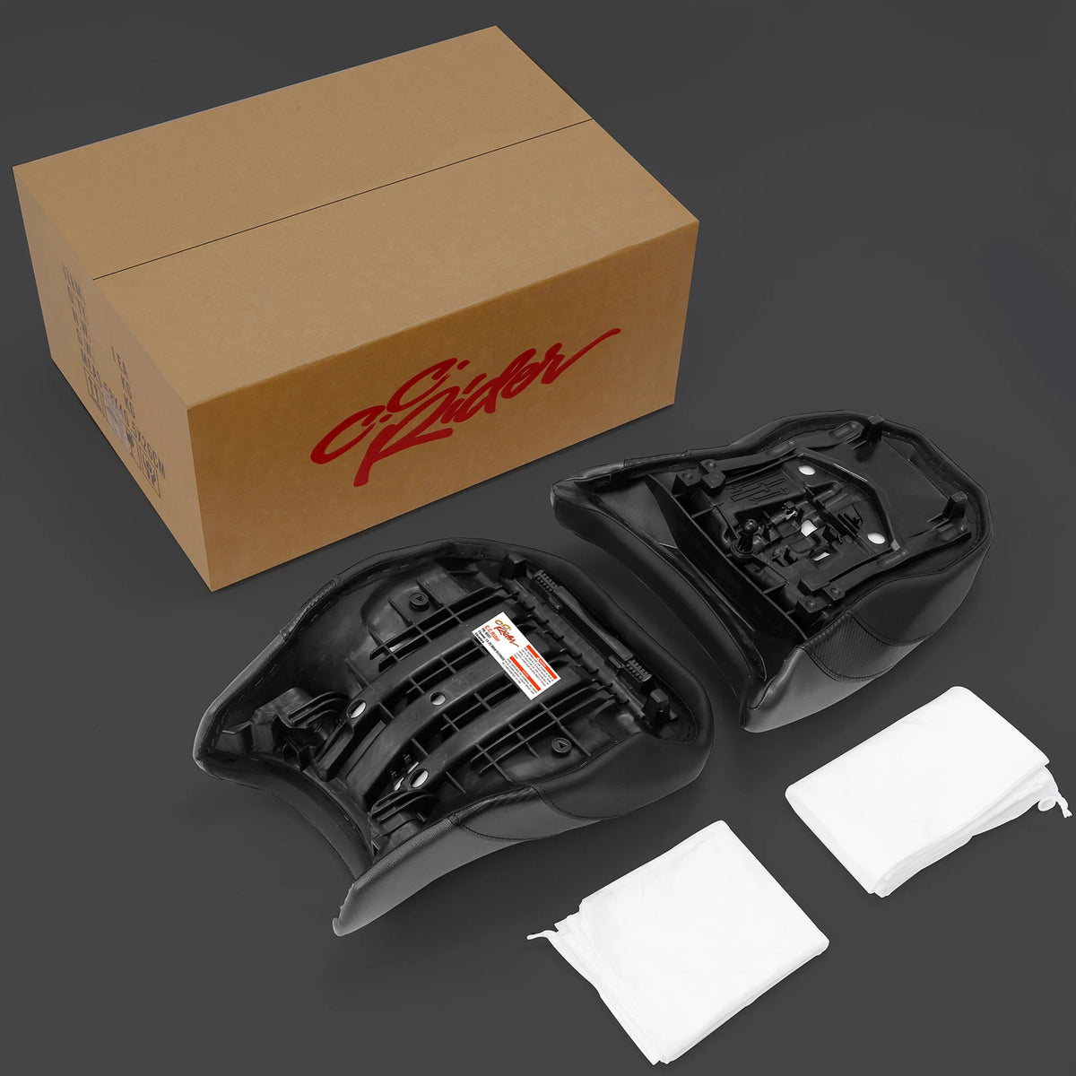 Black+Red Driver & Passenger Seat Pillion Fit For BMW R1260GS Adventure 19-24 23