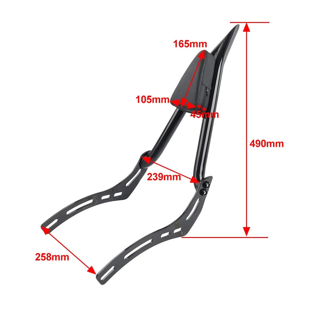 Sissy Bar Passenger Backrest For Indian Scout Bobber Rogue Sixty ABS 2018-2024