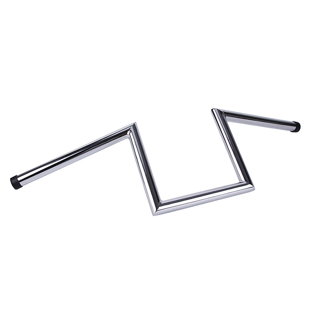 8" Rise 1" Ape Hanger Handlebars Drag Z-Bar Universal For Harley Honda Kawasaki