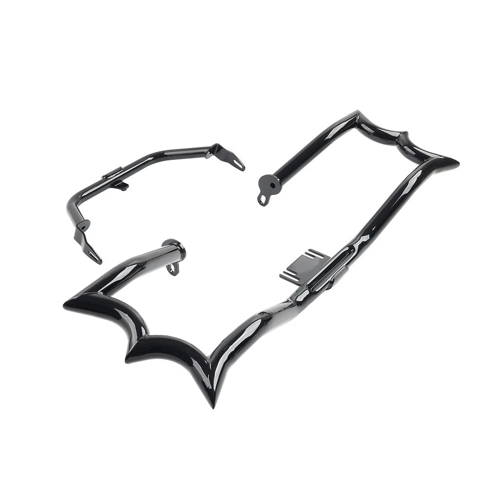 Gloss Highway Engine Guard Crash Bar Fairing Support For Harley Road Glide 15-23