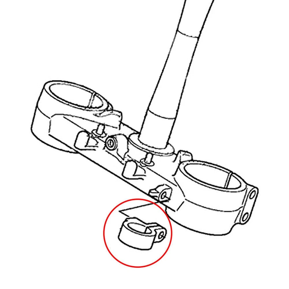 Front Brake Hose Clamp Line Holder Fit HONDA CR80R CR85R CR125R CR250R CR500R us