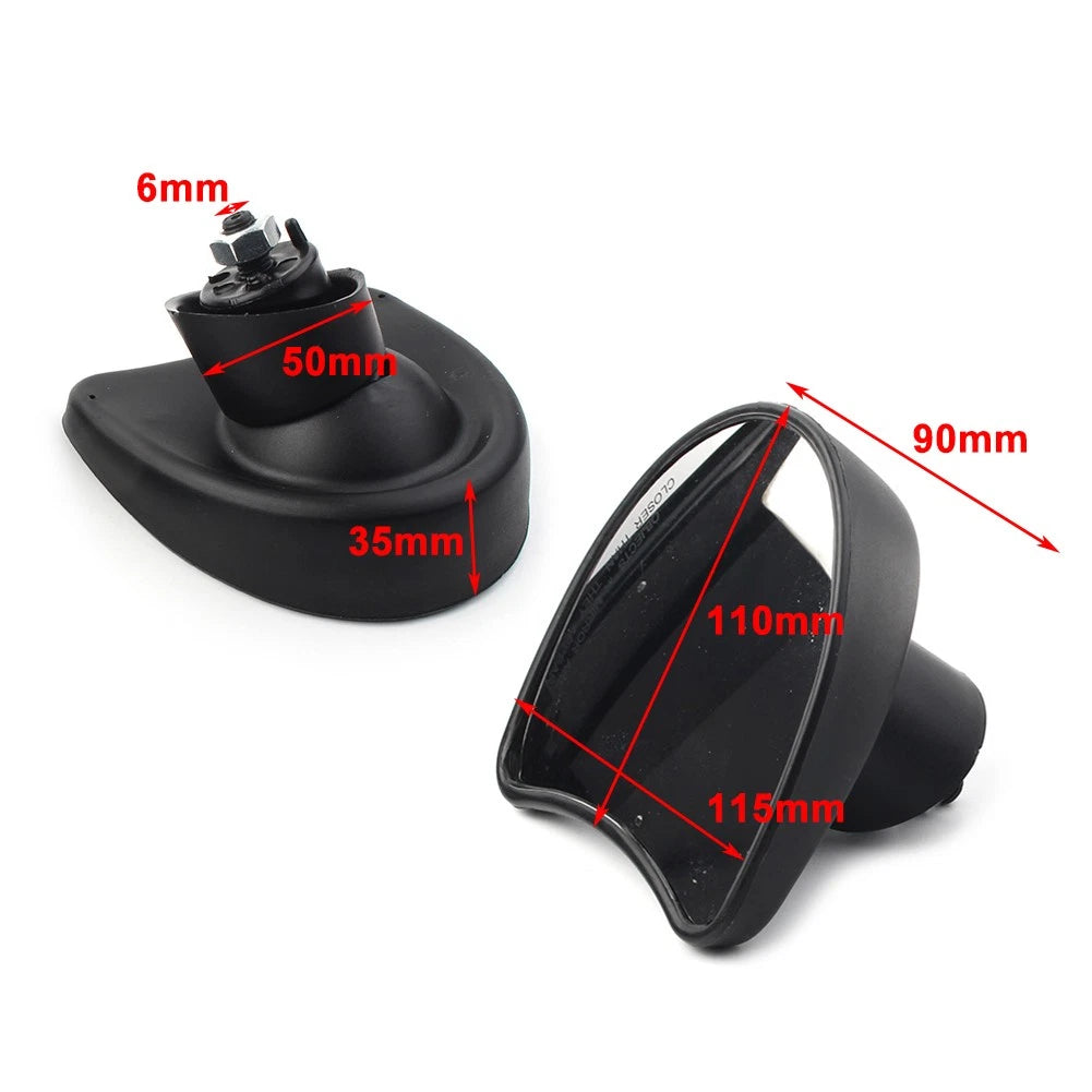 2X Motor Inner Fairing Mount Rearview Mirrors For Harley Street Glide FLHX FLHTK