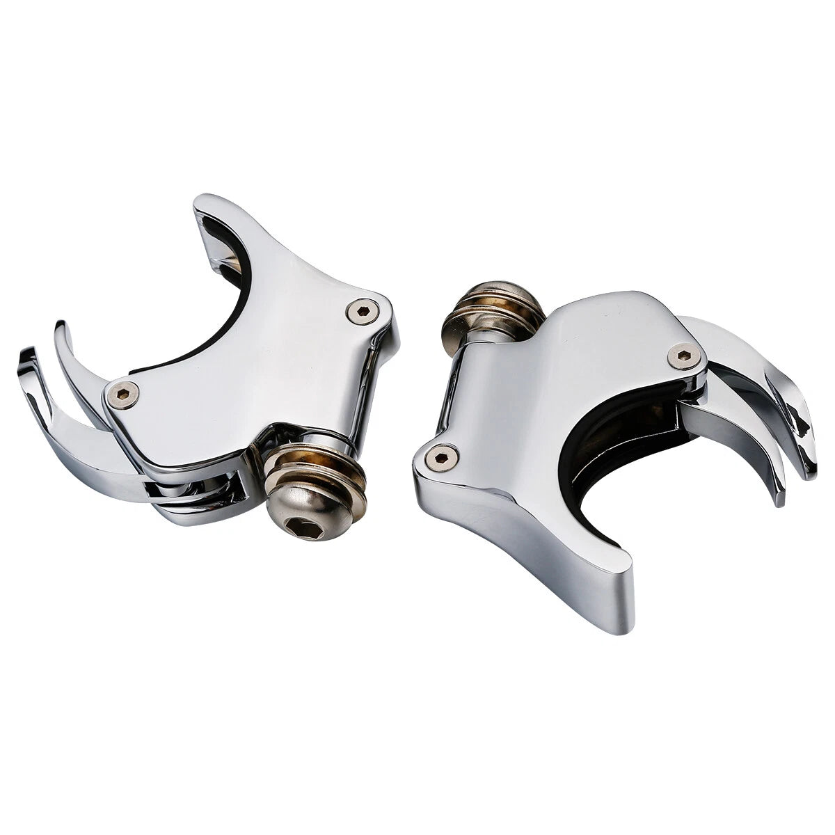 Smoke Windshield Windscreen & 49MM Quick Clamps For Harley FXBB FXBR FXBRS 18-Up