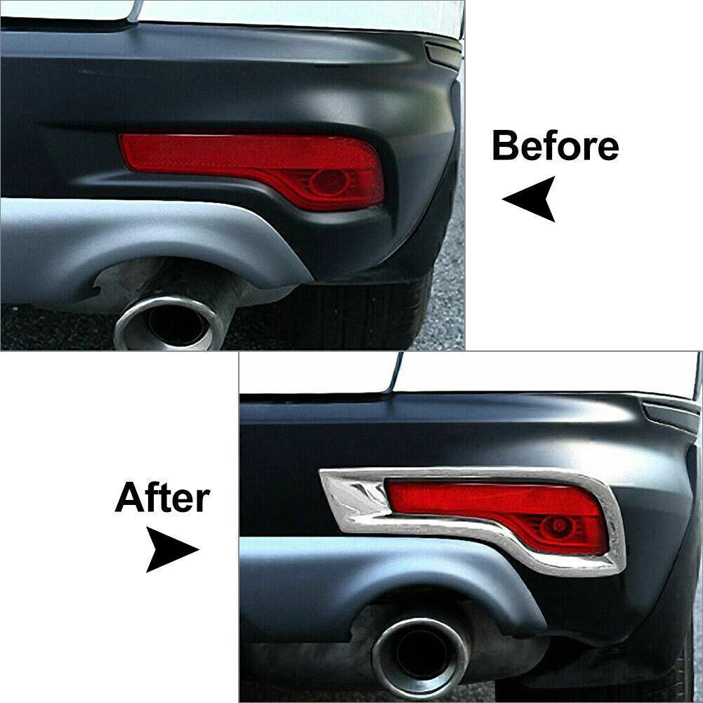 CR-V Trim Rear Bumper Reflector Cover Trim Chrome For Honda CRV 2017 - 2019