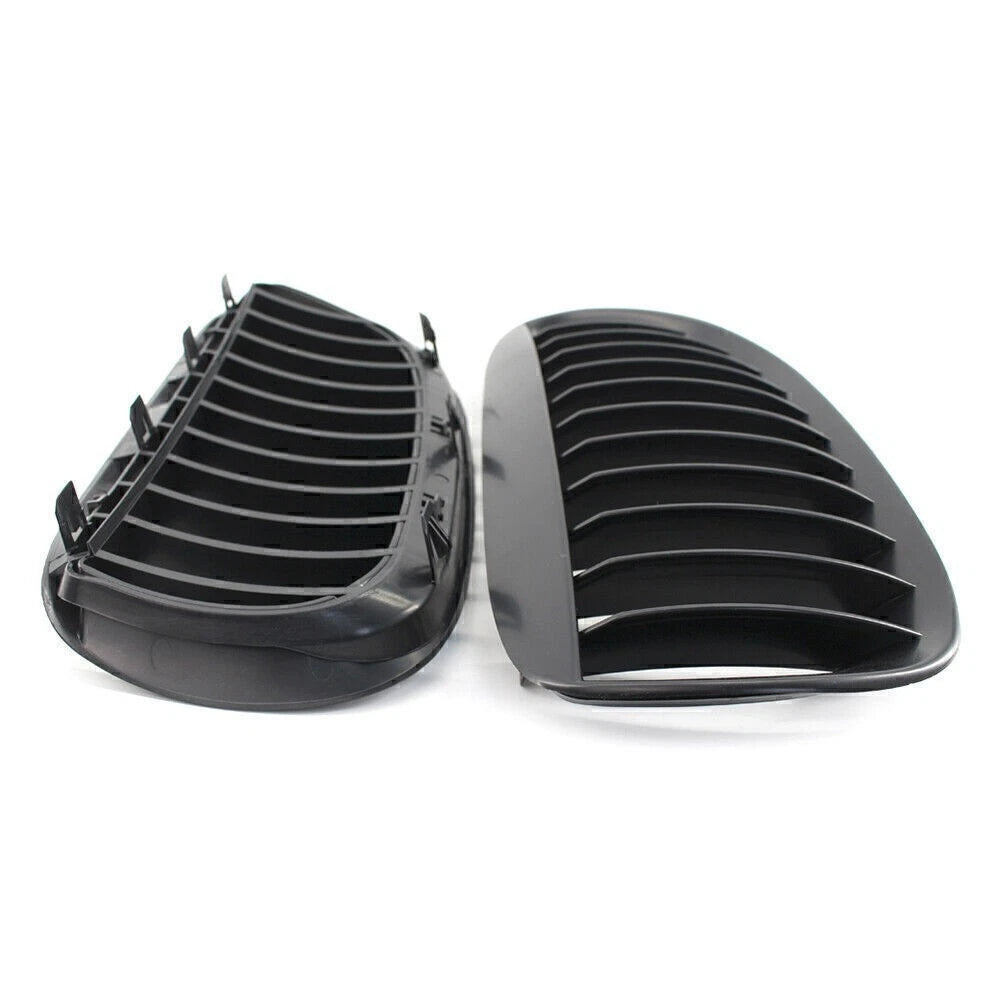 Front Kidney Bumper Grille Fit Matte Black Fit BMW E63 Coupe M6 E64 Cabrio M6