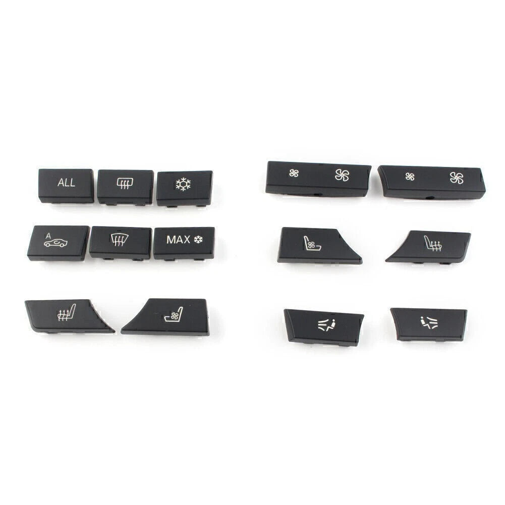 Fit BMW F07 F10 F11 F0614 Button Key Caps Set Repair A/C Heater Switch US