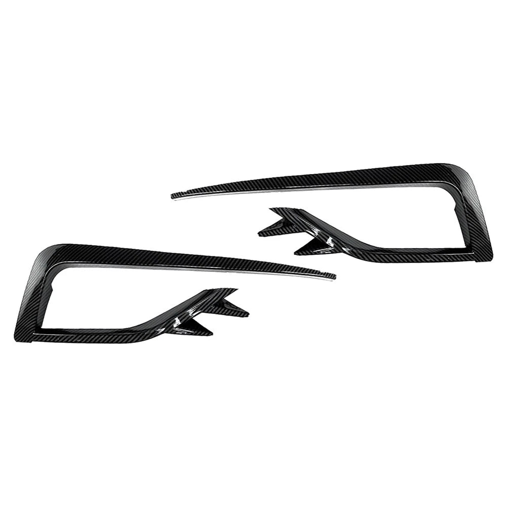 Carbon fiber Fog Light Lamp Cover Bumper Grille Trim For VW Golf MK7.5 2017-2019