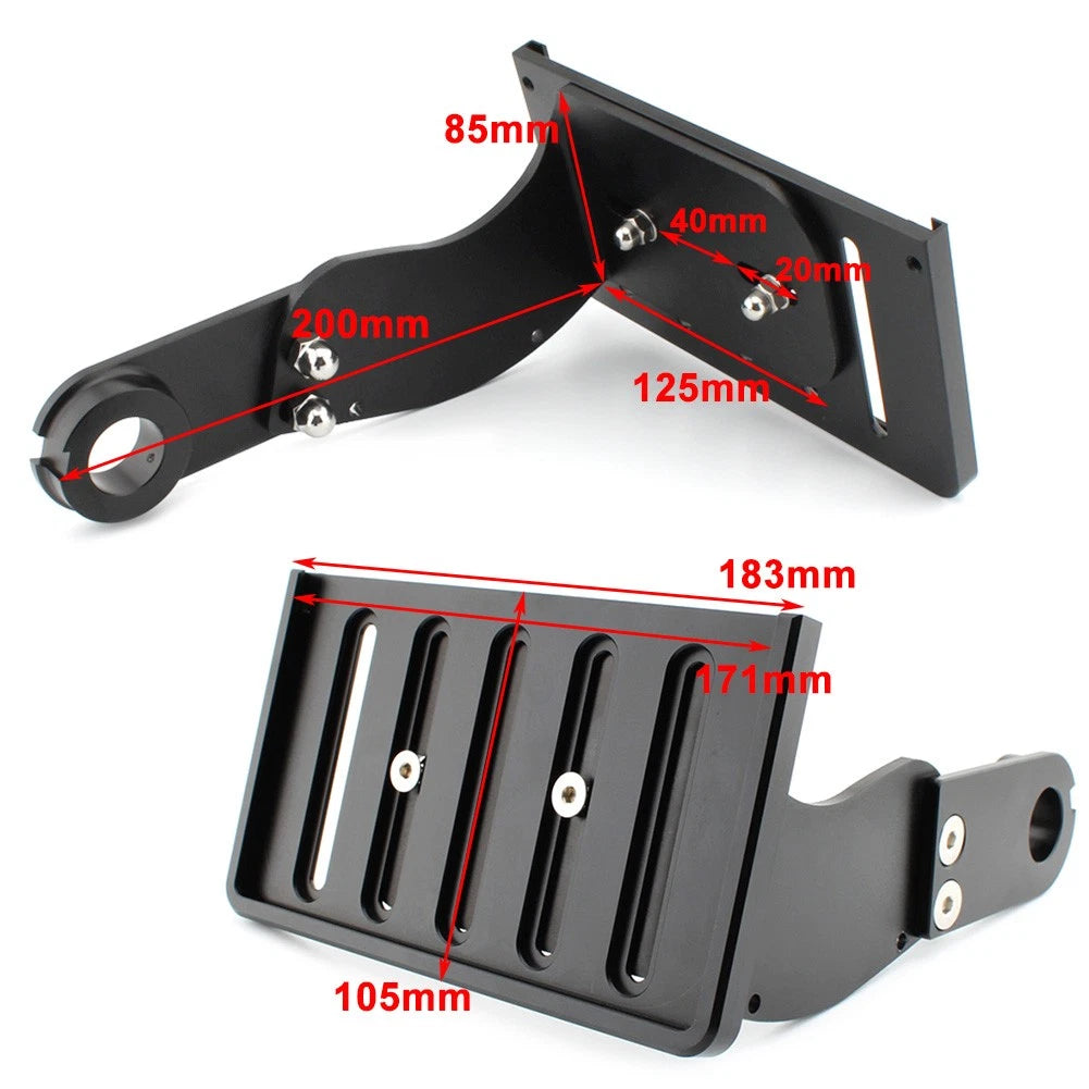 Side Mount License Plate Bracket Holder Kit FitHarley Softail Fat Boy 2018-2023