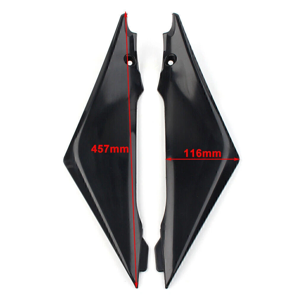 2x Gas Tank Side Cover Panel Fairing Pair For Suzuki GSXR 1000 2005 2006 Black