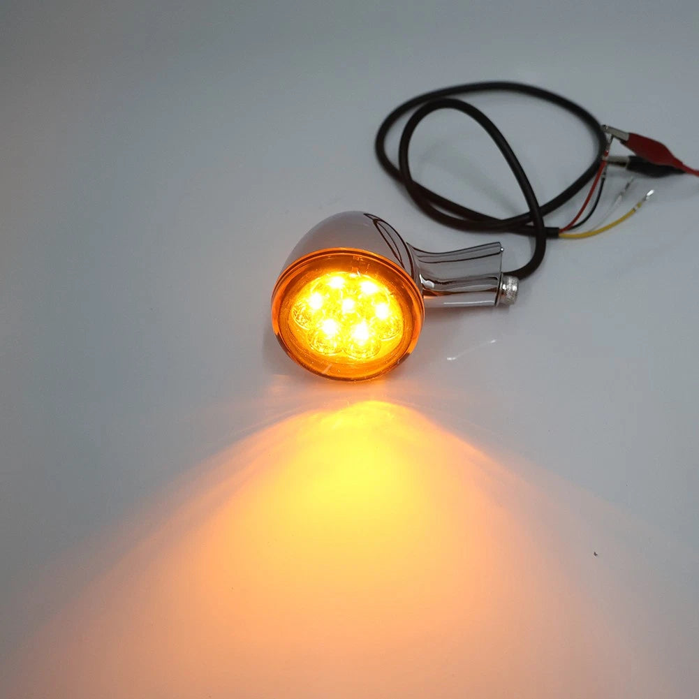 Rear Turn Signals Lights Fit For Harley Sportster XL 883 1200 1992-2023 Chrome