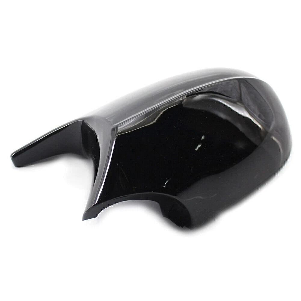1 Pair Gloss Black Car Side Rear Mirror Cover Cap For BMW E90 3 Series 2009-2011