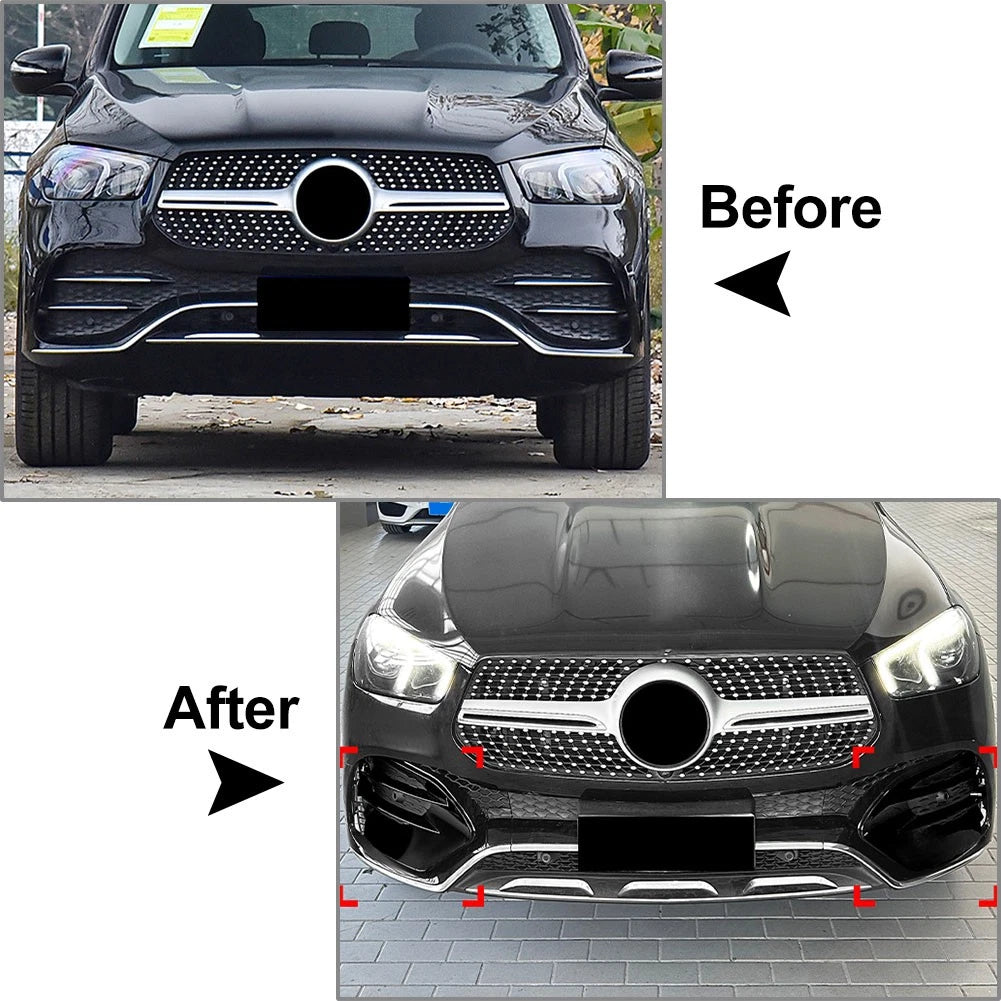 Front Bumper Side Air Vent Trim Cover For Benz GLE-Class W167 2019-2023