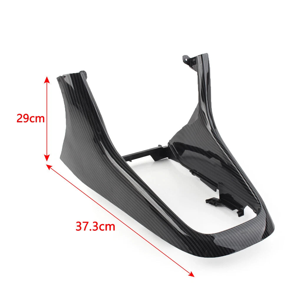 1x Front Console Cover Surround Trim For VW Golf MK6 2009-14 Carbon Fiber Black