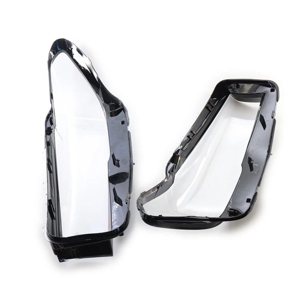 2x Headlight Headlamp Lens Cover Left & Right Kit for BMW 5 Series G30 2020-2022