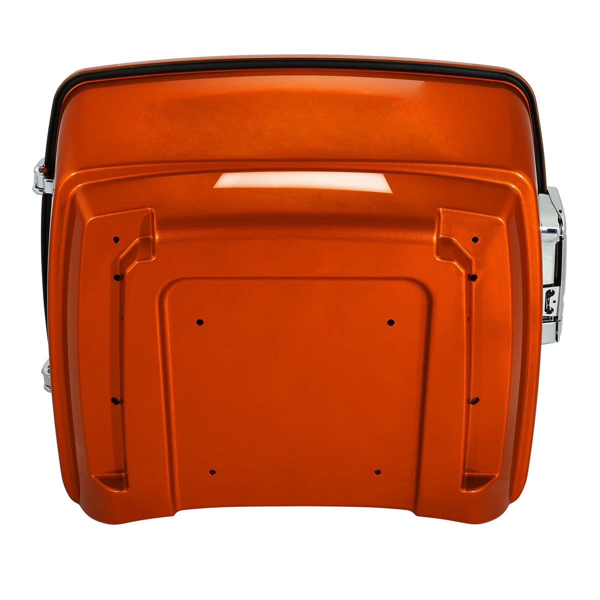 King Trunk Fit For Harley Street Road Glide 14-26 Scorched Orange / Black Denim