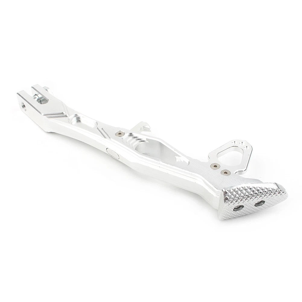 Foot Side Stand Support Leg Kickstand Bracket For Motorcycle Universal Silver