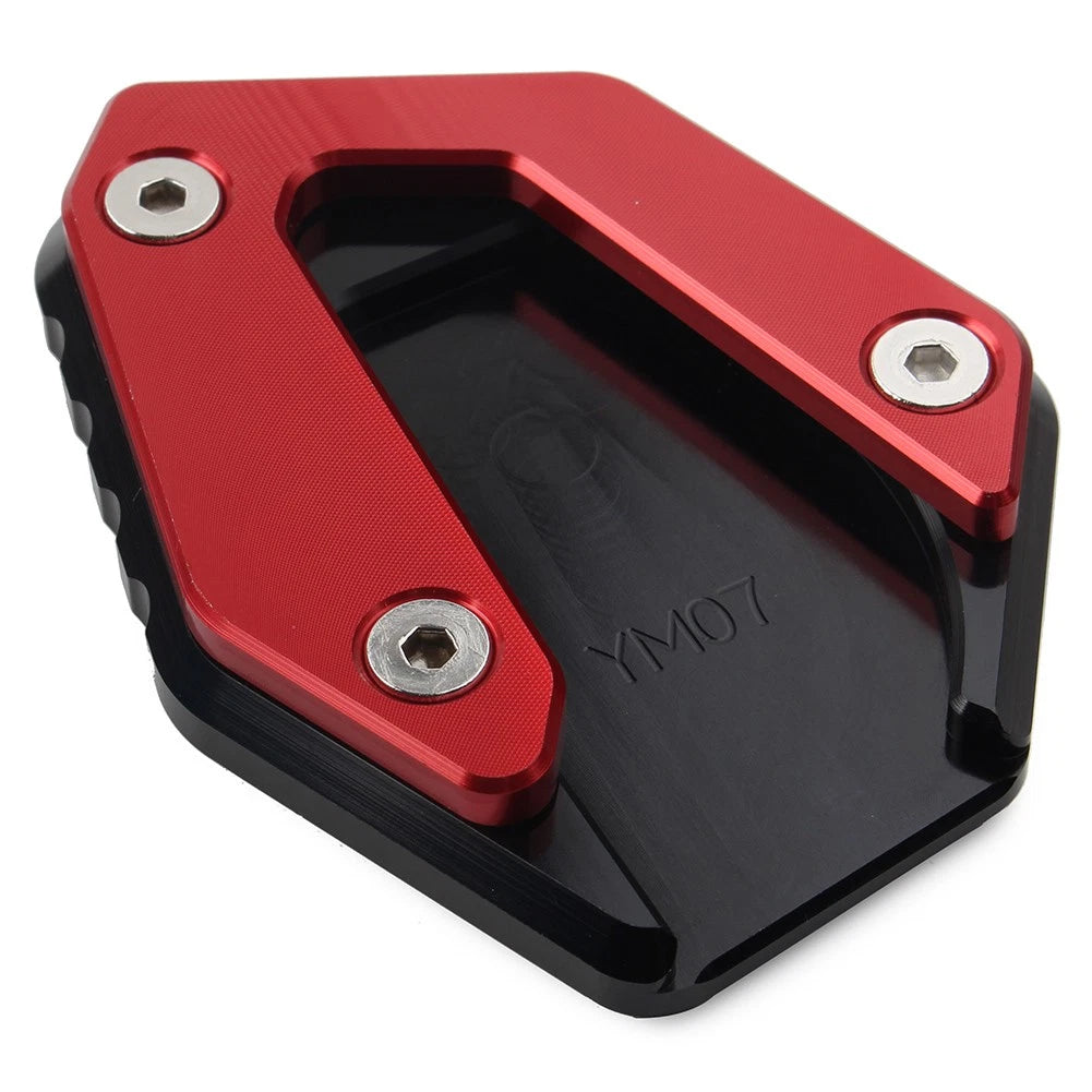 Kickstand Side Stand Enlarger Foot Plate Fit For Yamaha MT 07 FZ 07 2014-21 Red