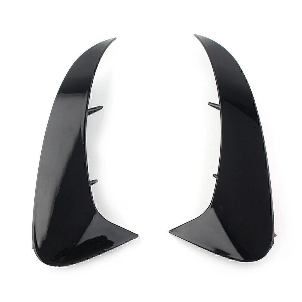ABS Rear Bumper Fins Trim Canards Splitter For Benz A Class W177 Sport 2019+ Blk