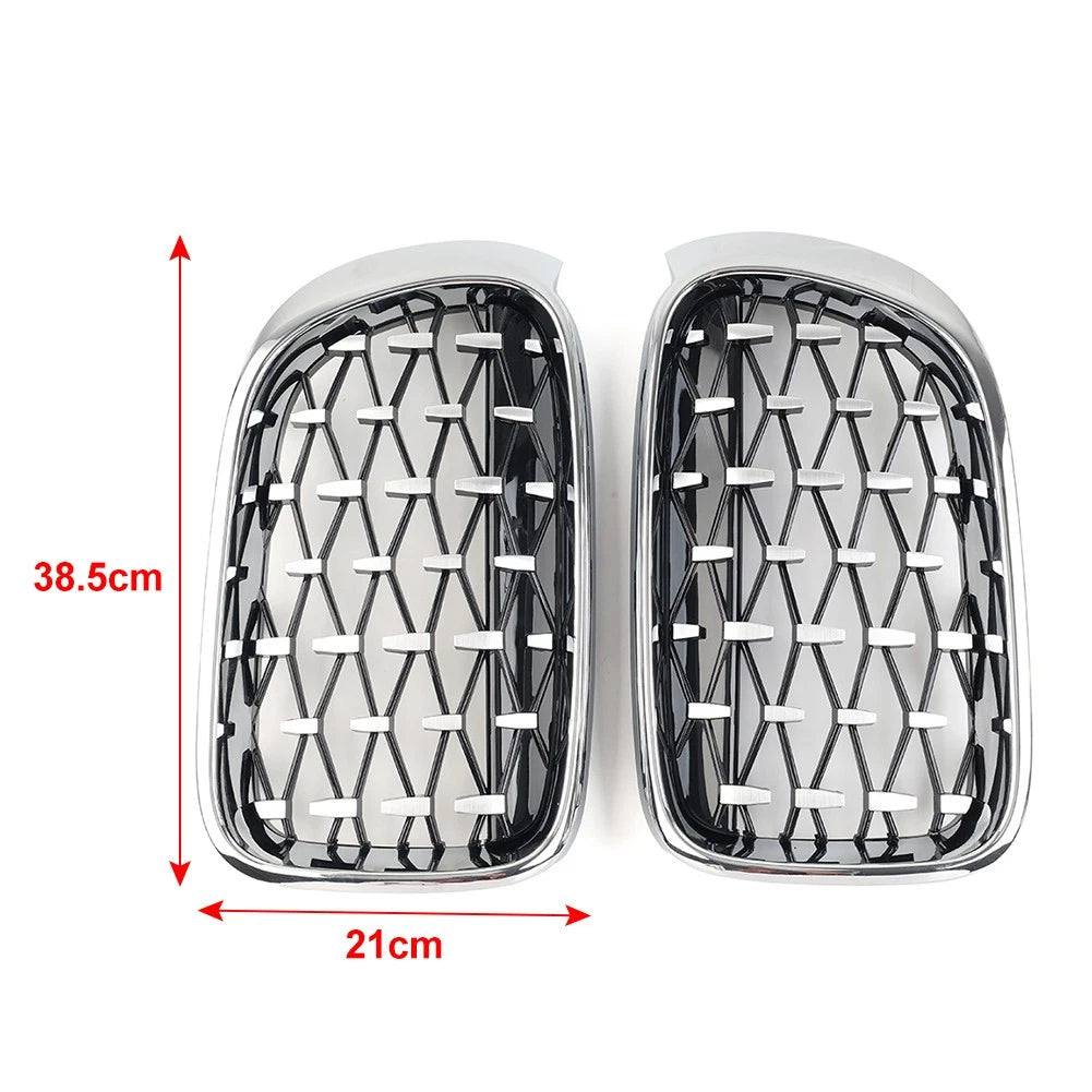 1 Pair Front Bumper Kidney Grille For BMW X3 F25 X4 F26 2014-2017