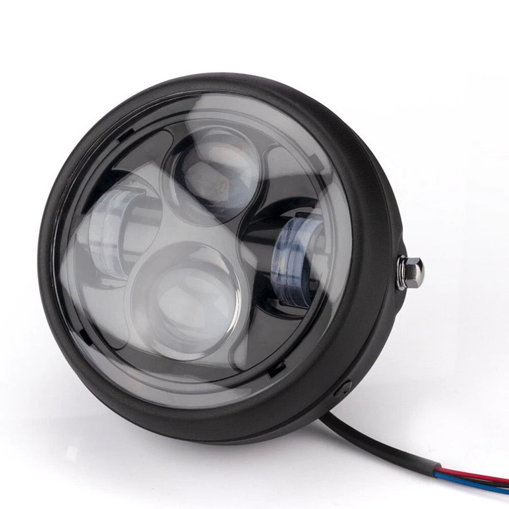 Motorcycle 6.5"LED Headlight Headlamp Hi/Lo for Harley Bobber Chopper Cafe Racer
