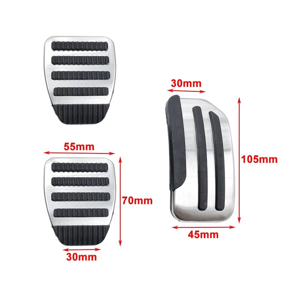 Stainless Steel Clutch Brake Gas Pedals Cover For Nissan Tiida For Nissan Livina