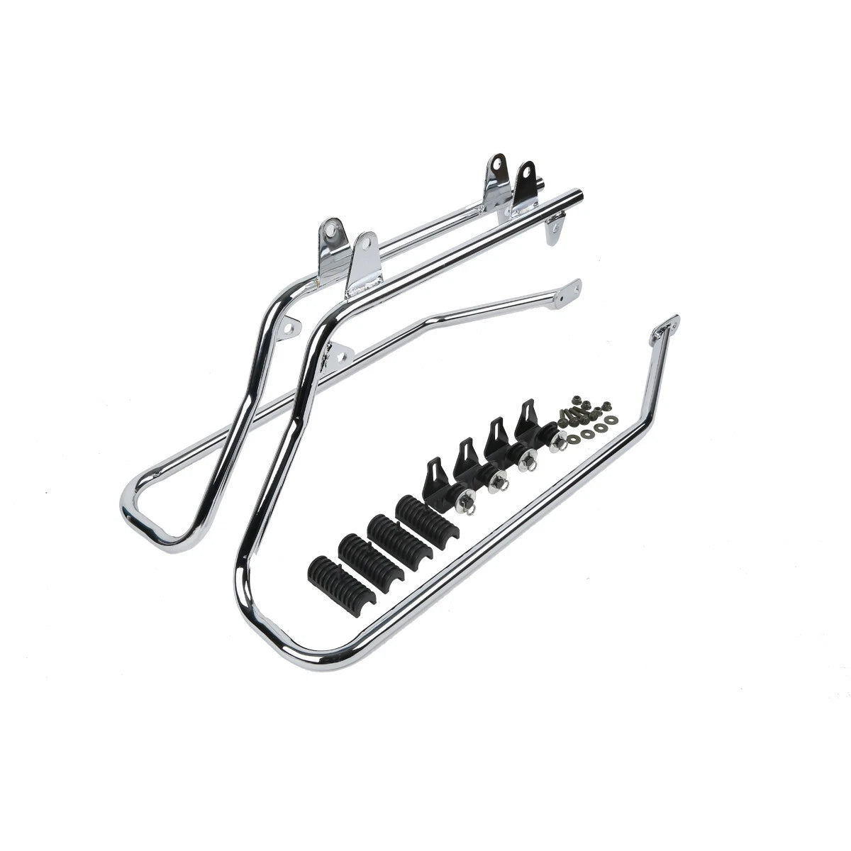 Saddlebags 5 x 7" Speaker Cutout &Conversion Brackets For Harley Fatboy 1984-17