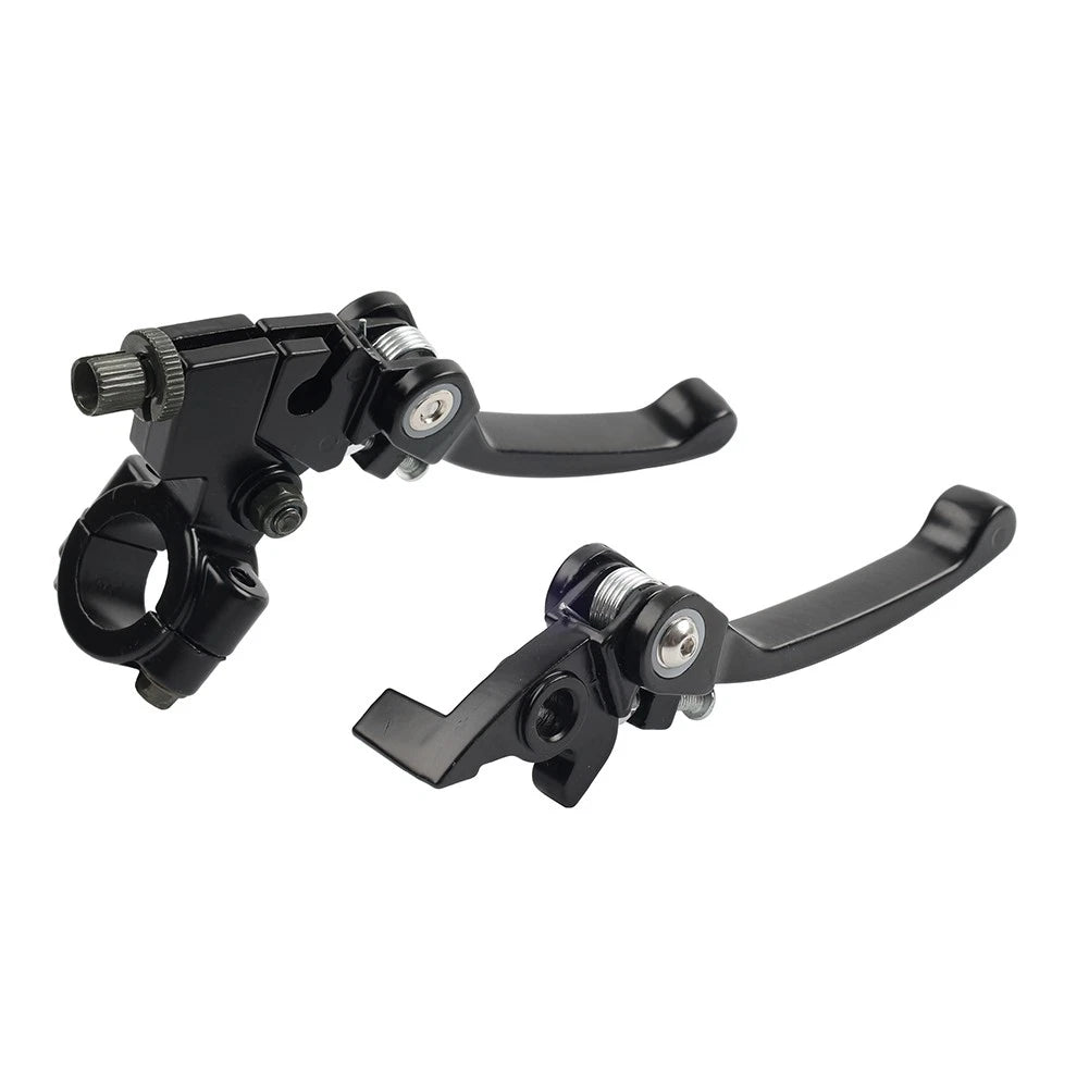 Brake Clutch Levers Black For Dirt Bike 50cc 125cc 22mm 7/8 Inch Handlebar