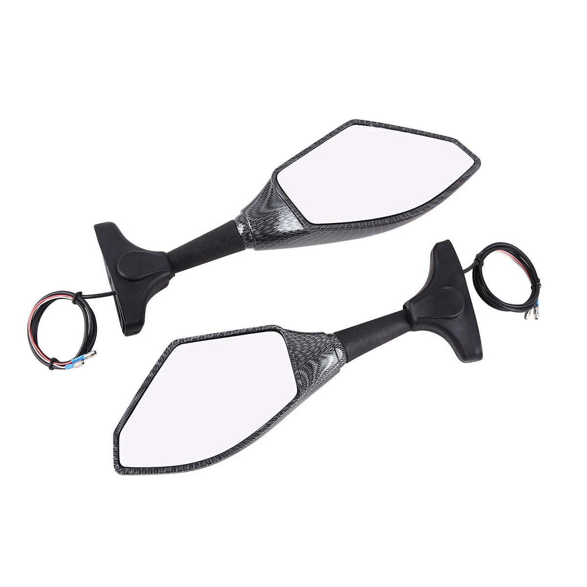 LED Turn Signal Rear View Mirrors For Kawasaki Ninja 650 EX650 650R 750R 900R