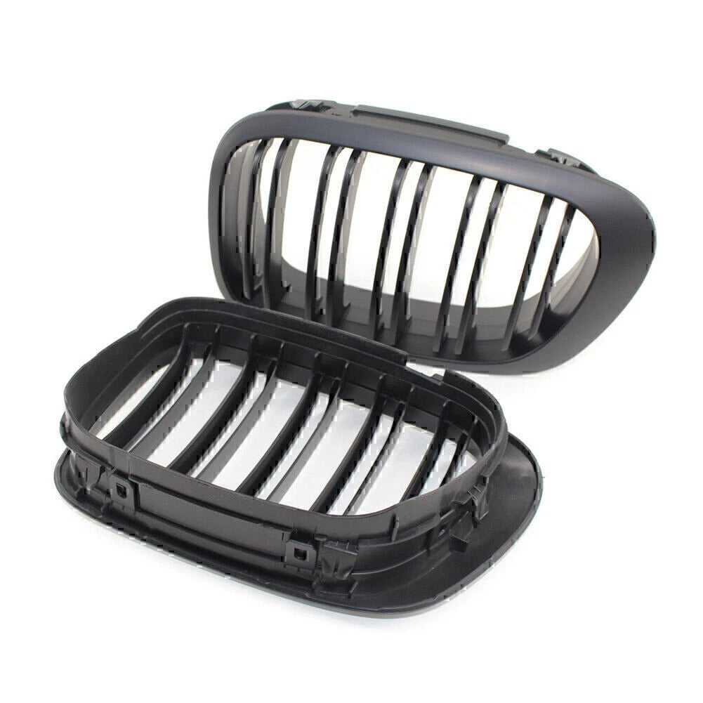 US Double Slat Front Kidney Bumper Grille For BMW 3 Series E46 M3 Cabrio