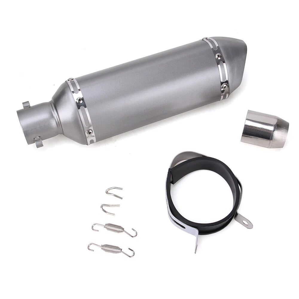 Motorcycle 370MM Universal Exhaust Muffler Pipe with DB Killer Slip on Bike ATV