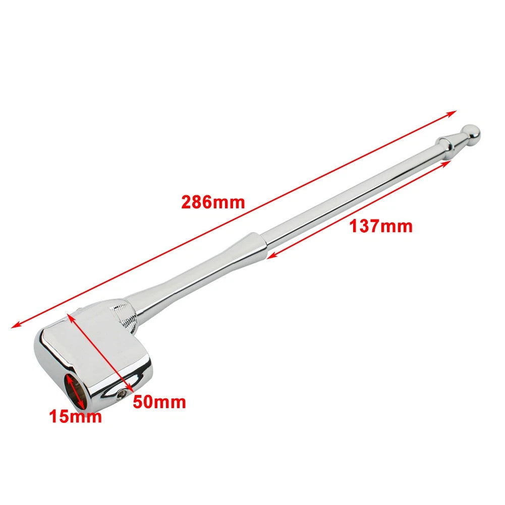 Chrome Flag Pole Rear Luggage Rack Mount For Honda Goldwing GL1800 GL1500