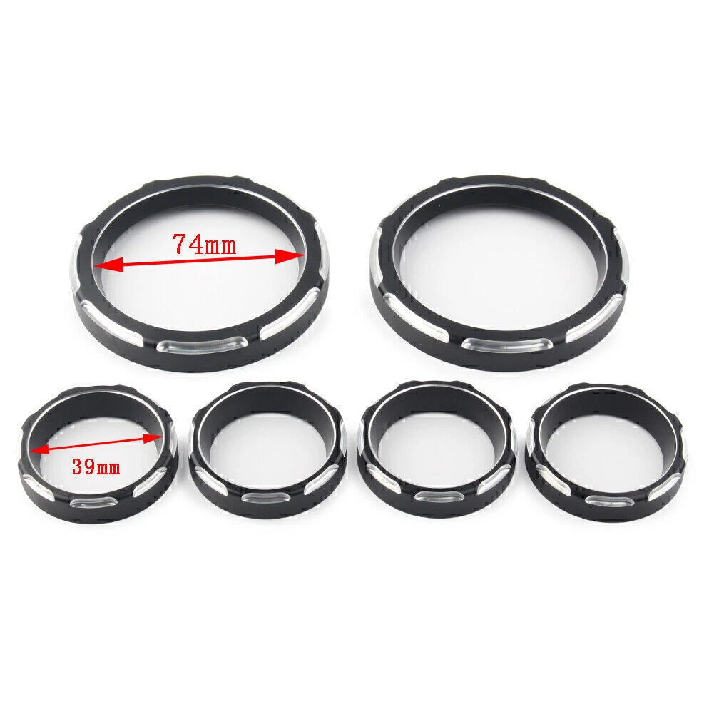 Cut Speedometer Board Burst Gauge Bezel CNC For Harley Touring FLHT FLHX 96 - 13