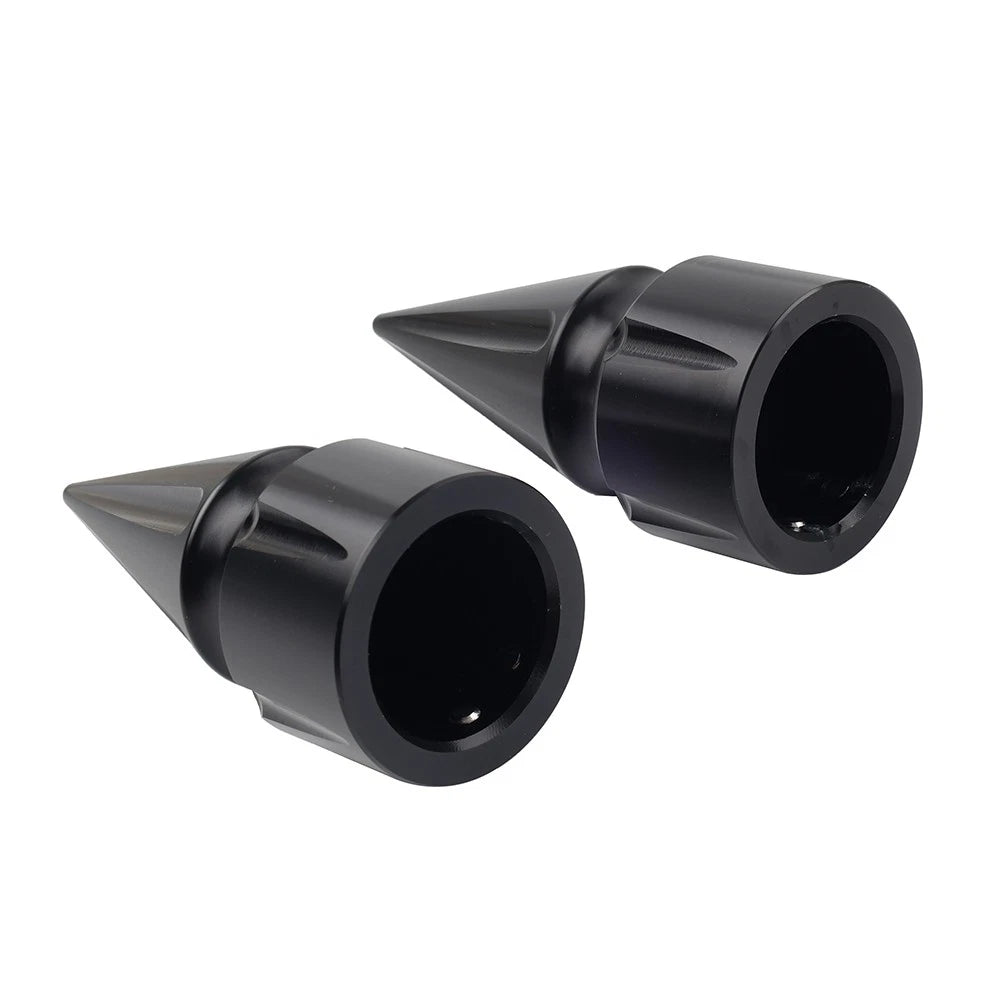 Front Axle Cap Nut Cover 3.6" For Harley Softail 07+ Dyna 08+ Street Glide Black