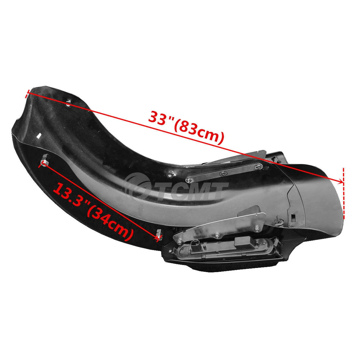 4" Extended Hard Saddlebags &Rear Fender Fit For Harley Touring Glide 2014-24 23