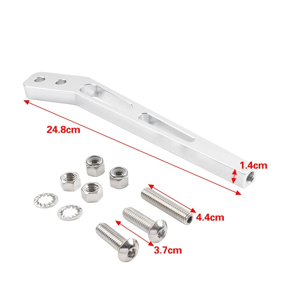 Billet Aluminum Bent Shifter Handle Lever For Tremec T5 T45 T56 TKO500 TKO600