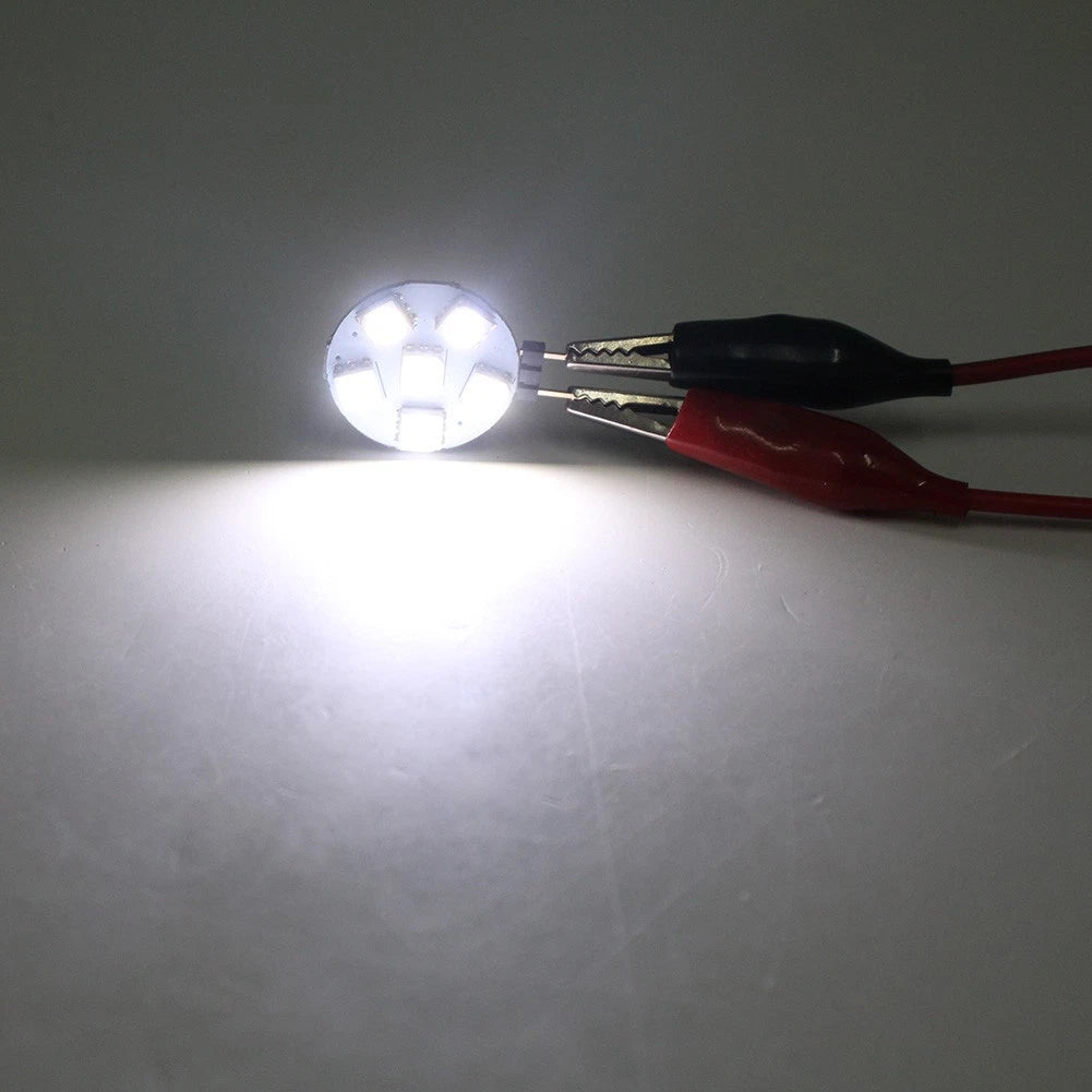 1 pc DC12V G4 Super Bright Flat Light 5050 SMD 6 LED Bulb Lamp White Light
