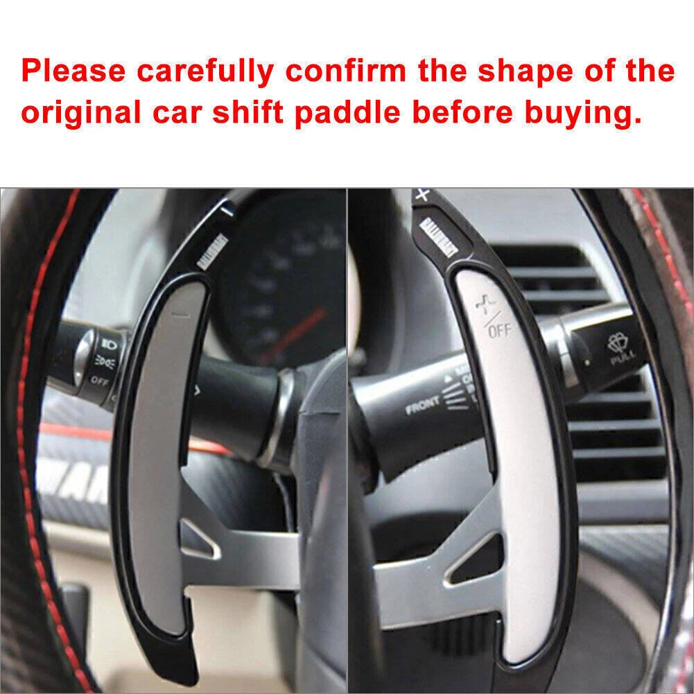 Steering Wheel Paddle Shifter Extension Aluminum For Mitsubishi Lancer RED Car