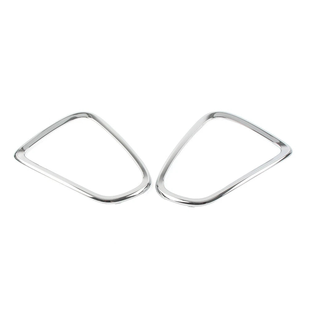 Pair Tail Light Cover Trim Silver For BMW Mini Cooper R56 R57 R58 R59 2007-2014