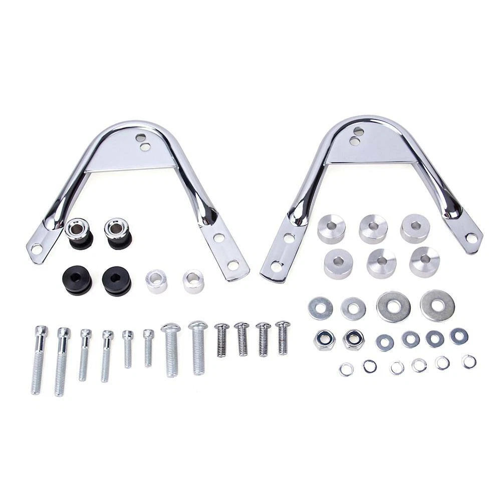 Detachable 2 up Tour Pack Mount Bracket Rack & Docking Hardware For Harley 97-08