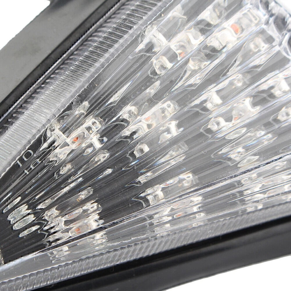 Clear Motorcycle LED Turn Signal Lights Amber Lamp For Kawasaki Ninja ZX6R ZX10R