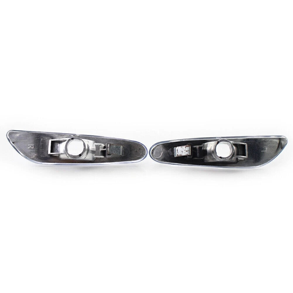 2pcs Side Marker Light Turn Signal Lamp Clear For BMW E46 4DR 02-05 63137165915