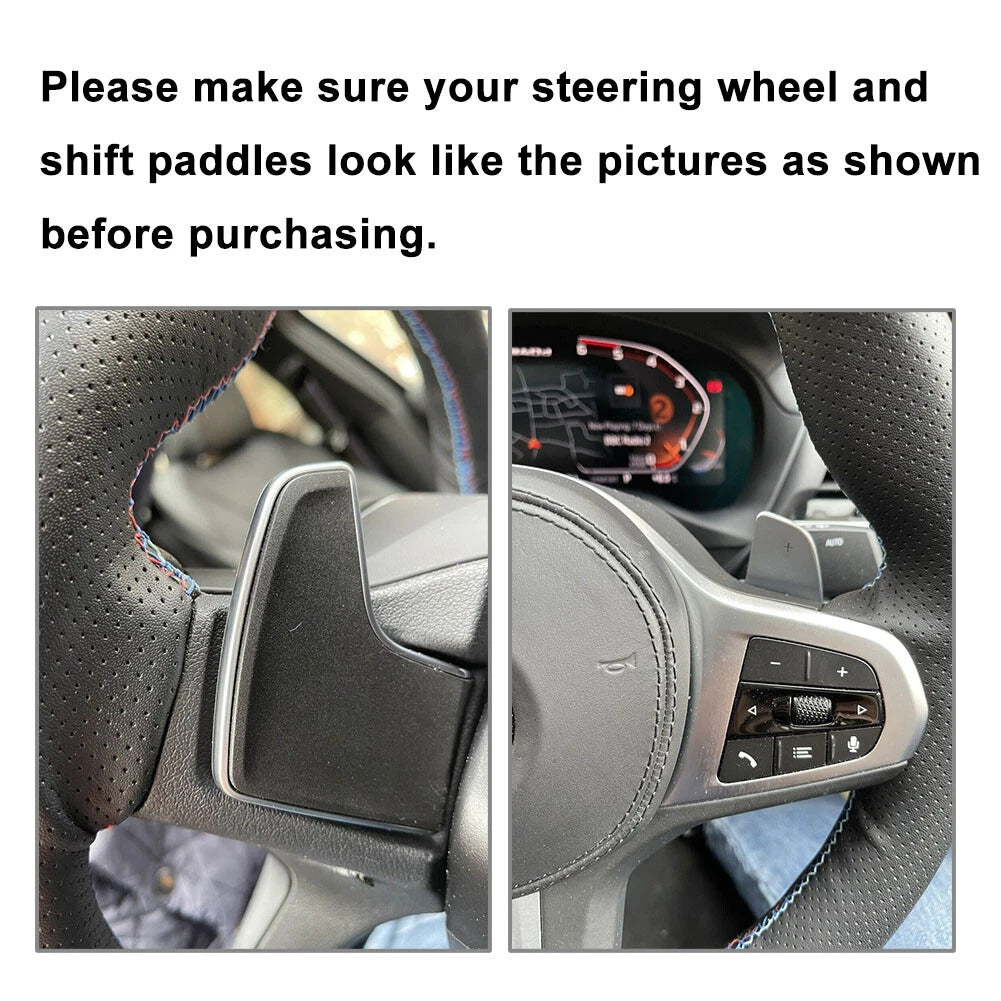 Steering Wheel Paddle Shifter Black Extension For BMW 3/5/6/7/8 Series X3 X4 X5