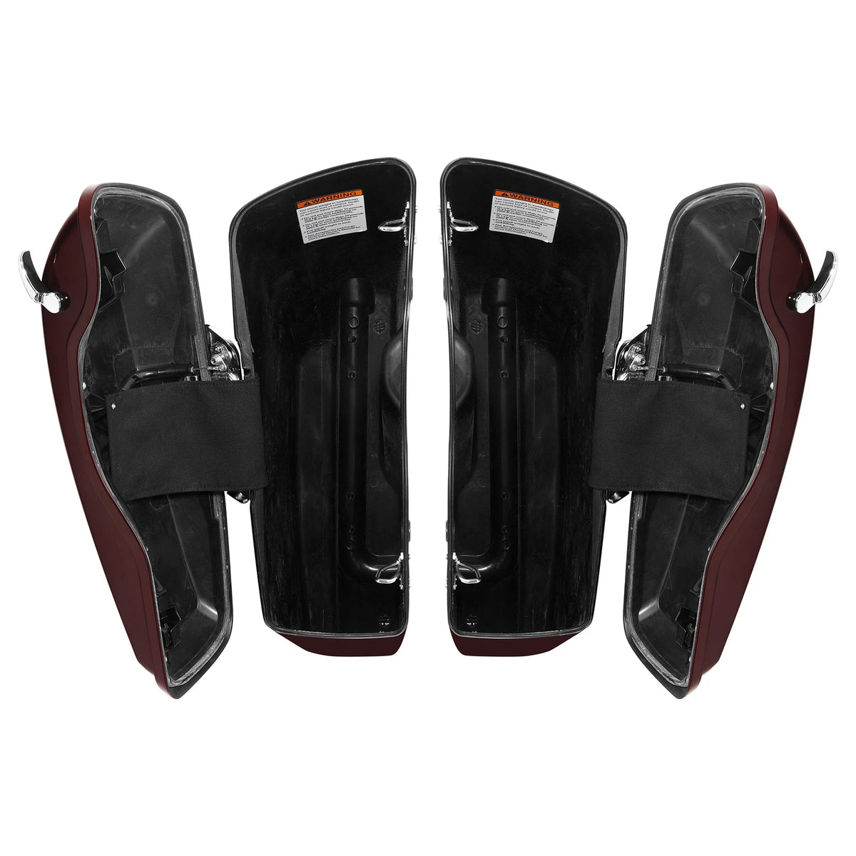 5" Stretched Saddlebags Fit For Harley Street Road Glide 14-23 Midnight Crimson
