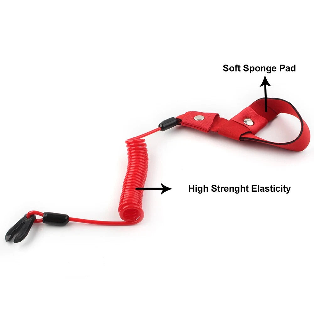 2PCS Stop Kill Key Floating Safety Wrist Lanyard For Yamaha Jet Ski Wave Runner