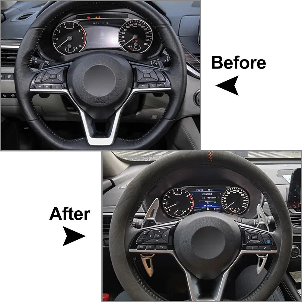 Steering Wheel Paddle Shifter Fit For Nissan Altima Rogue X-Trail Pathfinder Red