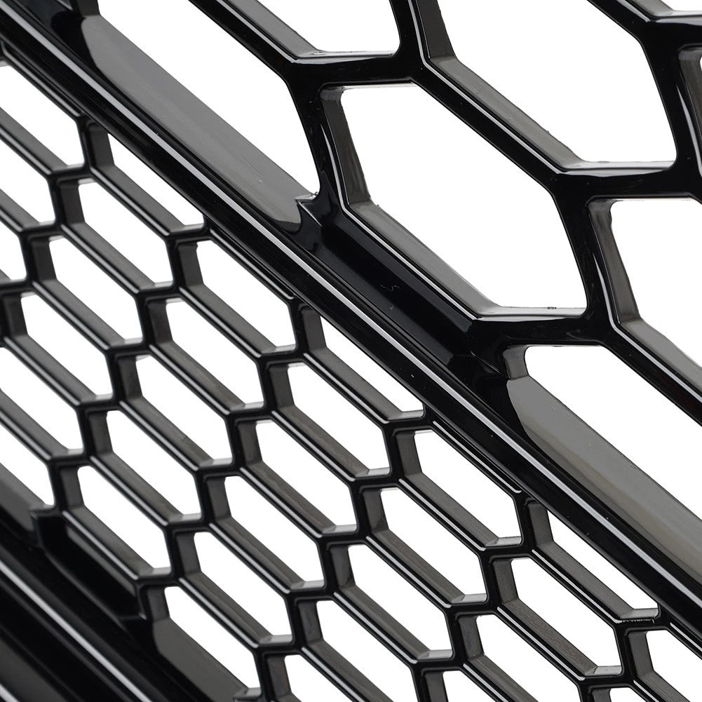 Front Bumper Radiator Mesh Grille Glossy Black For Audi Q7 2005-2015