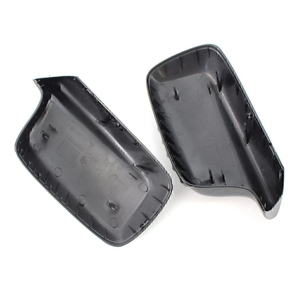 Pair Door Wing Side Mirror Cover Cap For BMW E46 E65 E66 330Ci 745i 750i 750Li